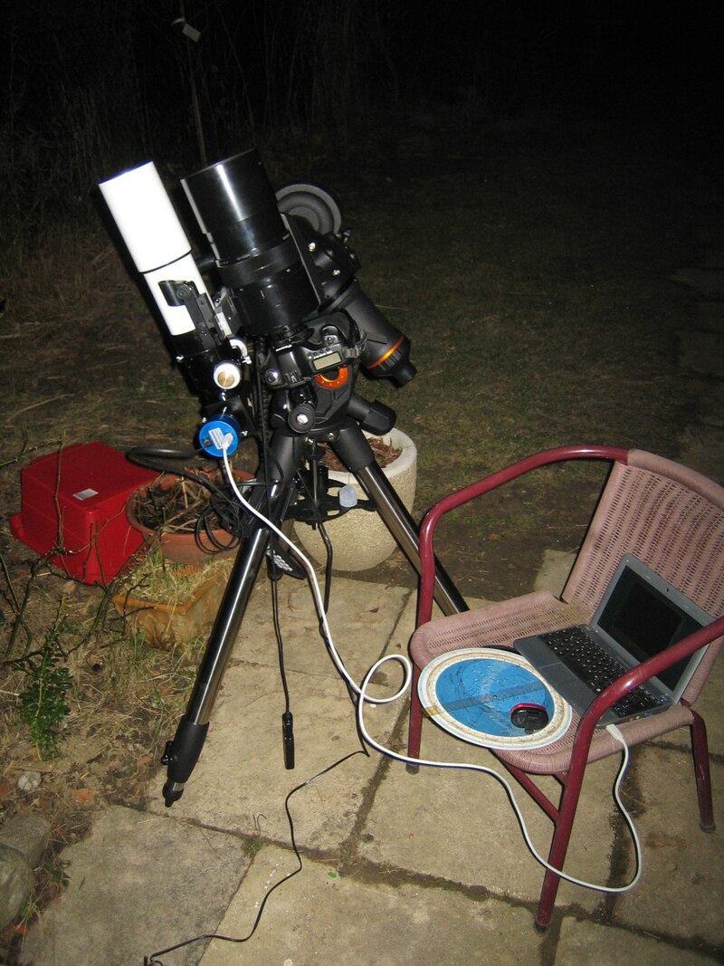 Télescope équipé pour l'astrophoto
